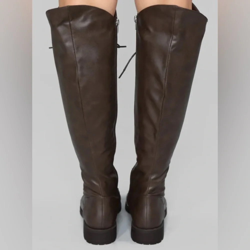 Street Style Brown Lace-Up Boots NEW 🏷️